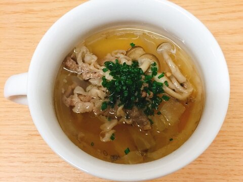 圧力鍋で料亭の味‼️お出汁香る上品肉スープ☆